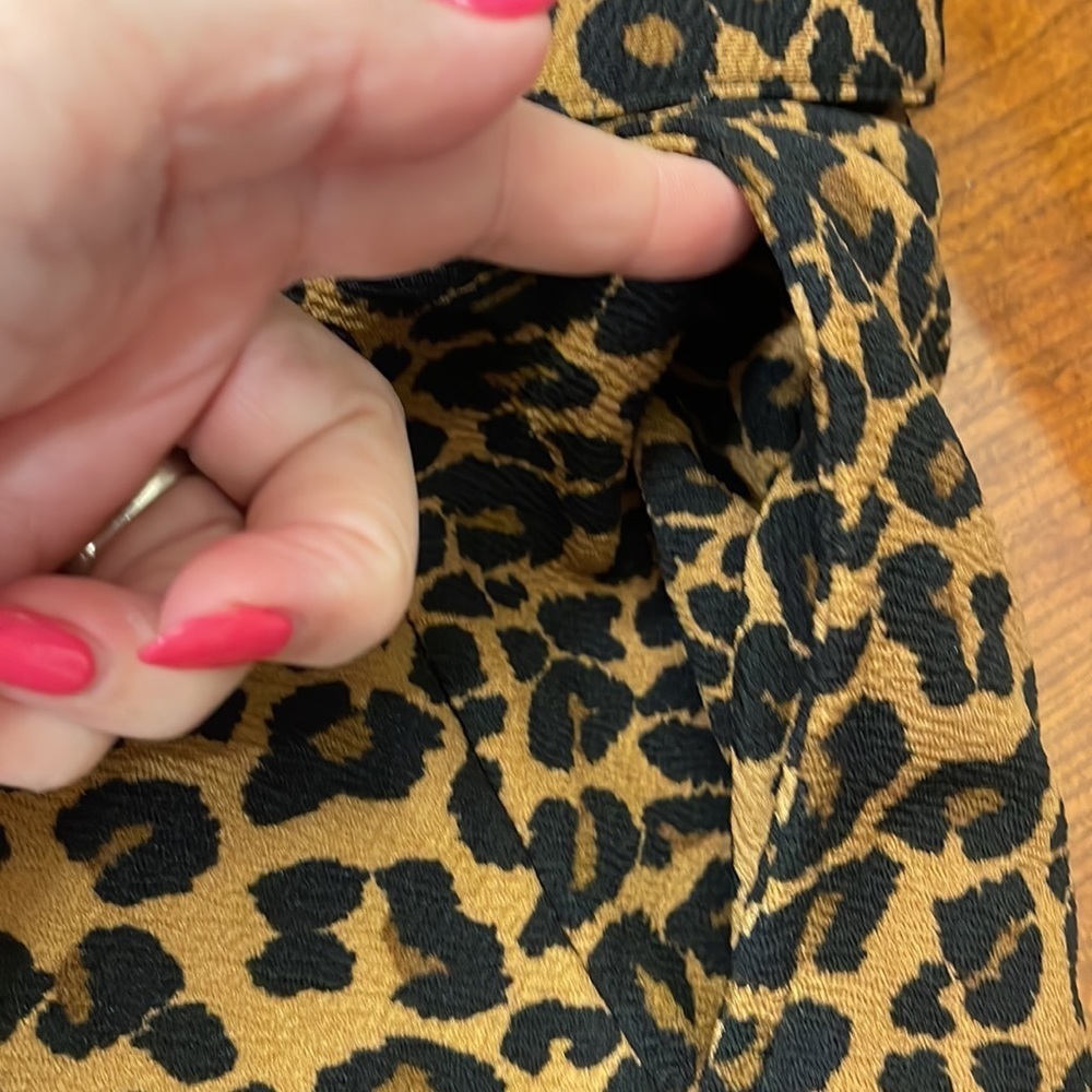 Plus petite women’s leopard print WIDE leg full line stretchy knit pants  2XP - Picture 11 of 14